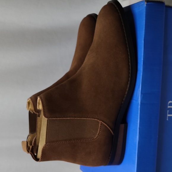 TR Premium Roberto Brown Suede Leather Casual Boots Size 8.5 NIB - Picture 3 of 10